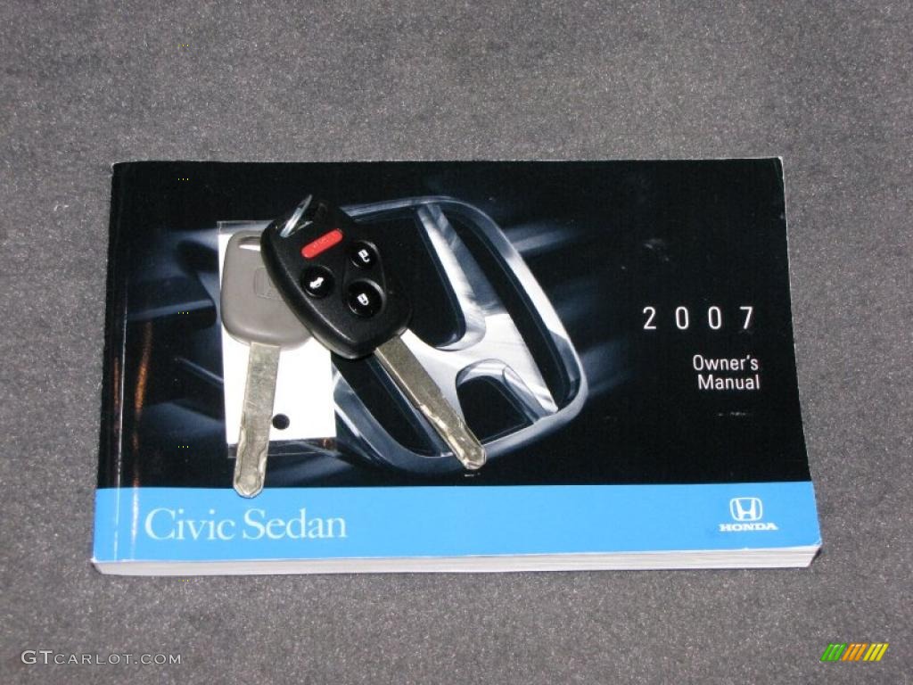 2007 Civic EX Sedan - Atomic Blue Metallic / Gray photo #20
