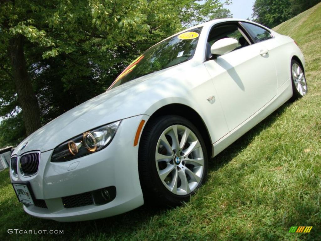 2008 3 Series 335xi Coupe - Alpine White / Black photo #1