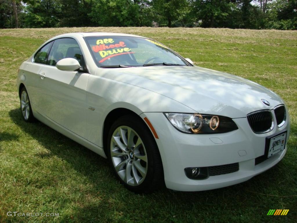 2008 3 Series 335xi Coupe - Alpine White / Black photo #5