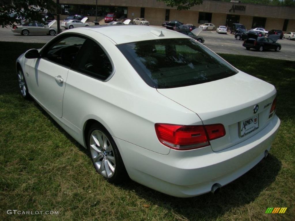 2008 3 Series 335xi Coupe - Alpine White / Black photo #9