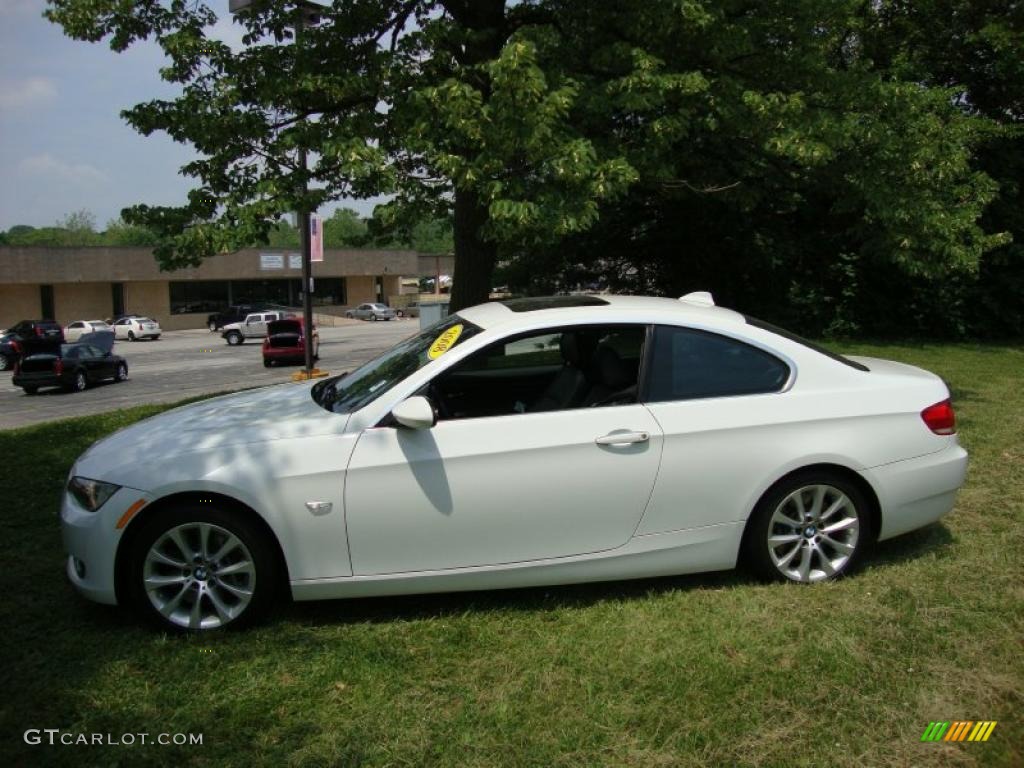 2008 3 Series 335xi Coupe - Alpine White / Black photo #10