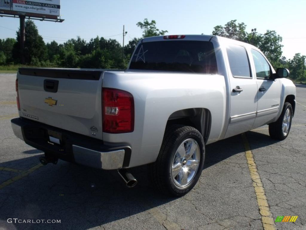 2010 Silverado 1500 LT Crew Cab - Sheer Silver Metallic / Ebony photo #4