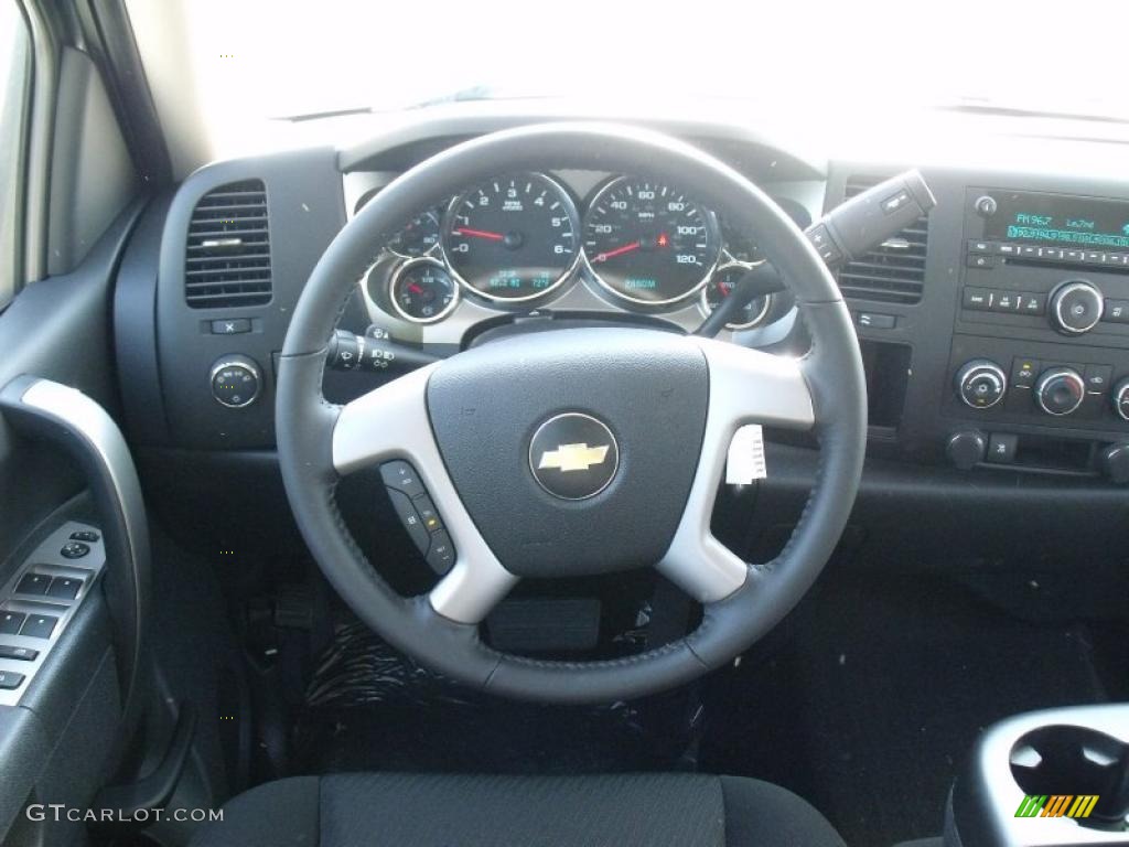 2010 Silverado 1500 LT Crew Cab - Sheer Silver Metallic / Ebony photo #14