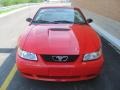 2000 Performance Red Ford Mustang GT Convertible  photo #12