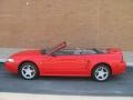 2000 Performance Red Ford Mustang GT Convertible  photo #17