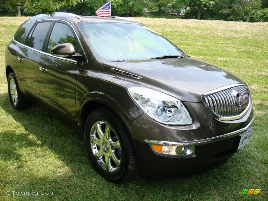 2008 Enclave CXL AWD - Cocoa Metallic / Cashmere/Cocoa photo #4