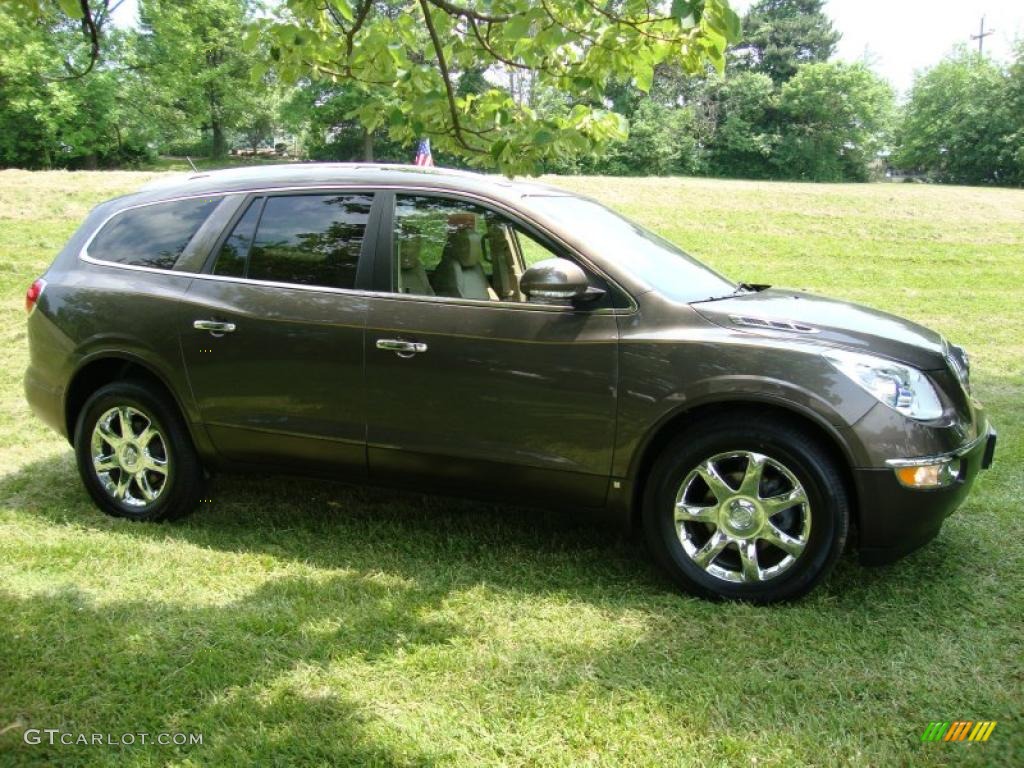 2008 Enclave CXL AWD - Cocoa Metallic / Cashmere/Cocoa photo #6