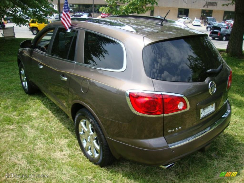 2008 Enclave CXL AWD - Cocoa Metallic / Cashmere/Cocoa photo #9