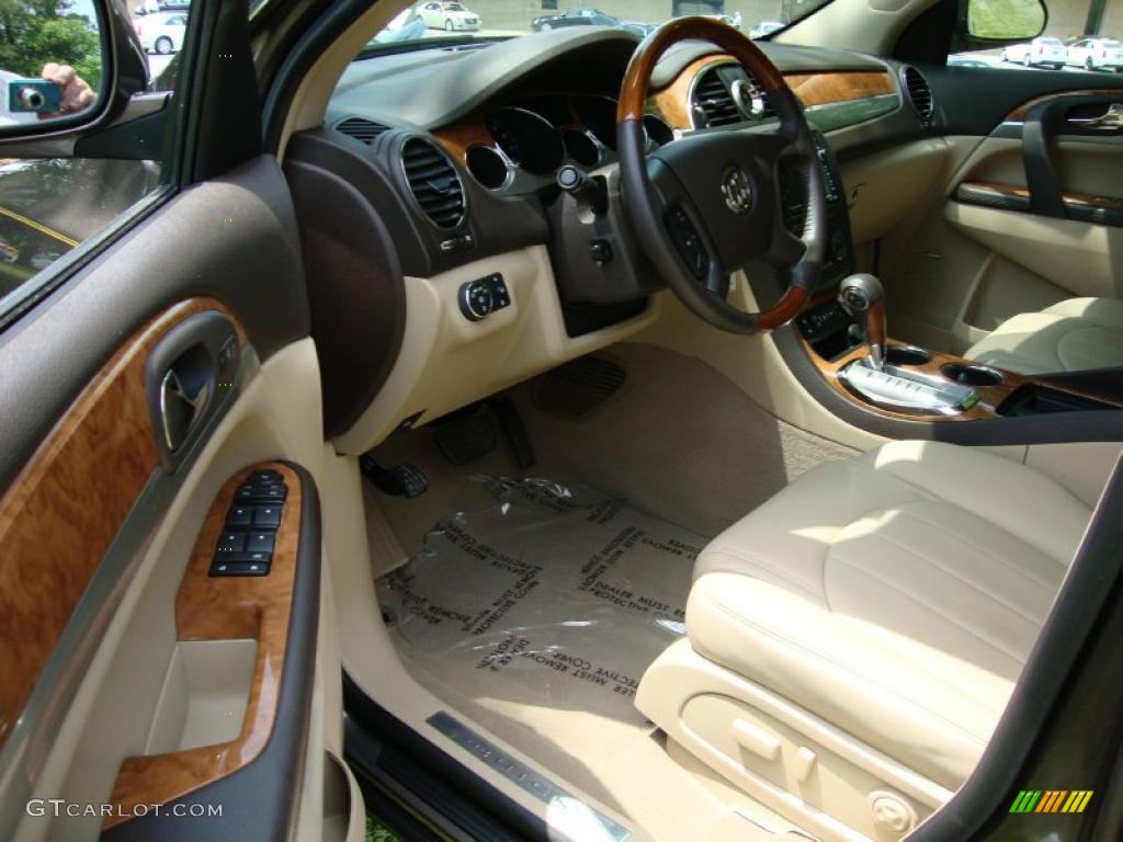 2008 Enclave CXL AWD - Cocoa Metallic / Cashmere/Cocoa photo #12