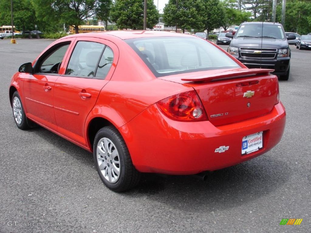2010 Cobalt LT Sedan - Victory Red / Gray photo #6
