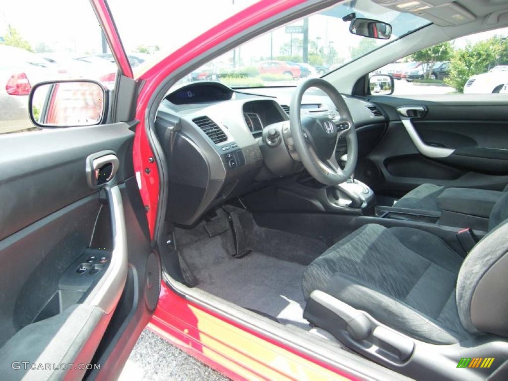2007 Civic EX Coupe - Rallye Red / Gray photo #13