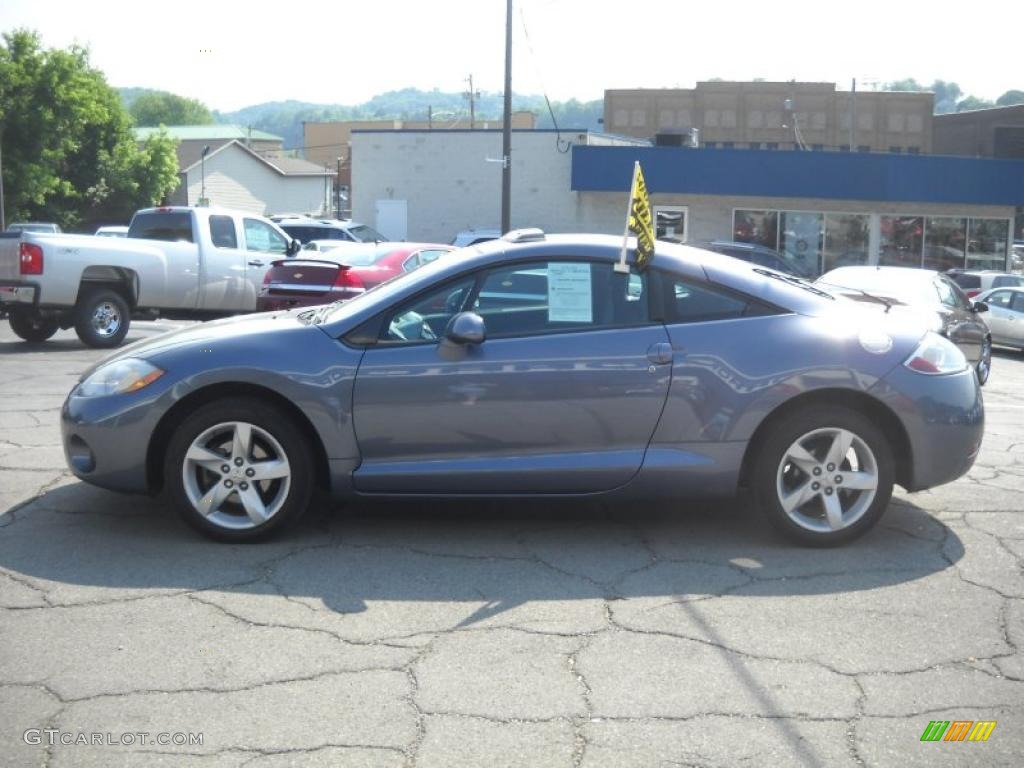 2007 Eclipse GS Coupe - Still Blue Pearl / Dark Charcoal photo #5