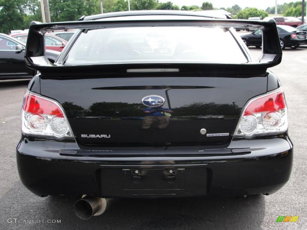 2007 Impreza WRX STi - Obsidian Black Pearl / Blue Alcantara photo #5