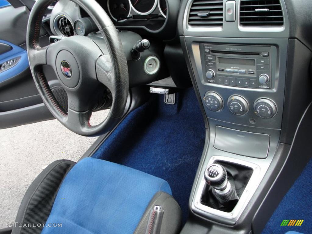2007 Impreza WRX STi - Obsidian Black Pearl / Blue Alcantara photo #9