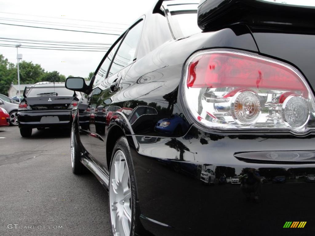 2007 Impreza WRX STi - Obsidian Black Pearl / Blue Alcantara photo #13