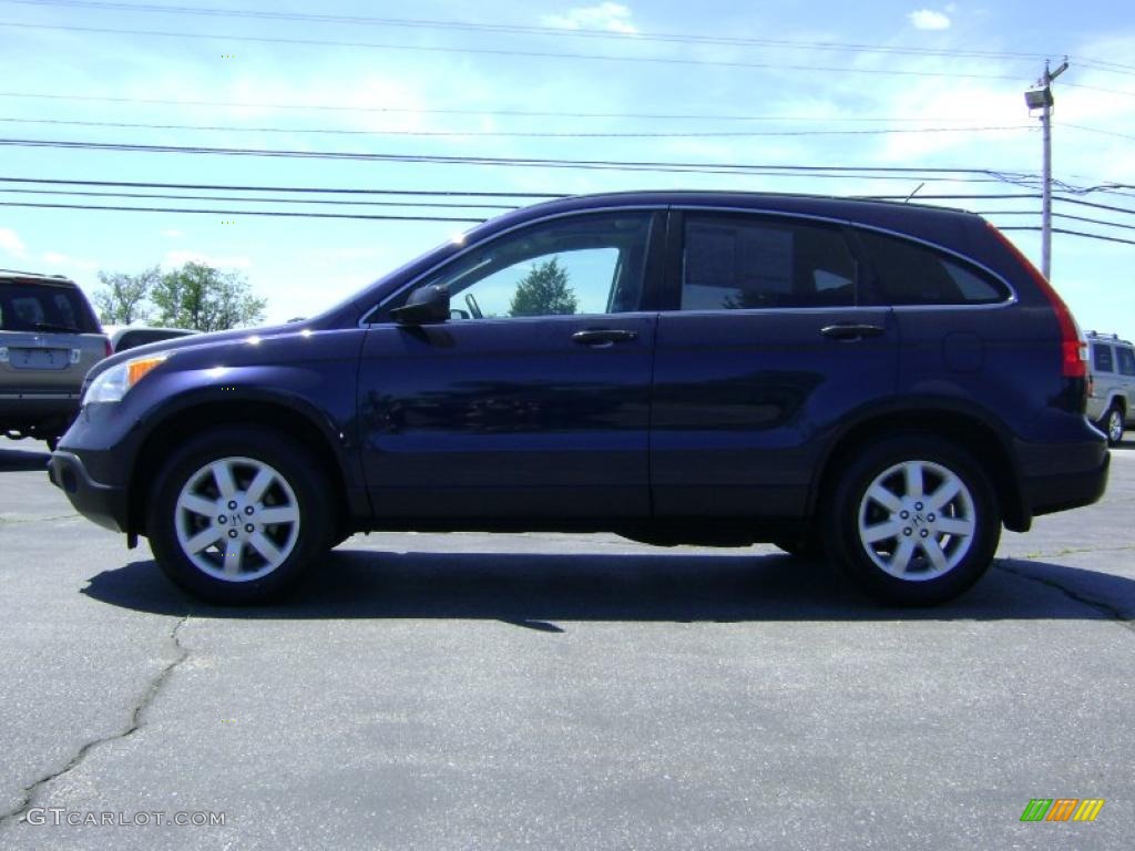 2007 CR-V EX 4WD - Royal Blue Pearl / Gray photo #4