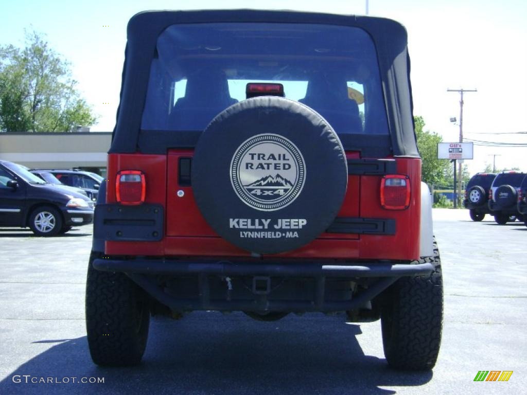 2006 Wrangler X 4x4 - Flame Red / Dark Slate Gray photo #6