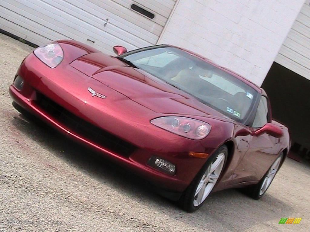 2008 Corvette Coupe - Crystal Red Metallic / Cashmere photo #1