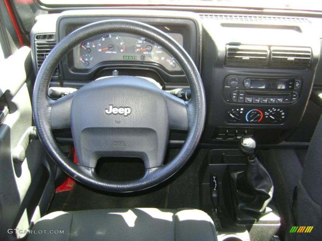 2006 Wrangler X 4x4 - Flame Red / Dark Slate Gray photo #12