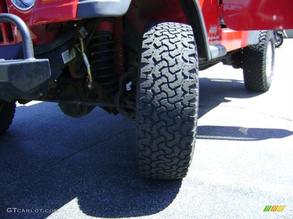 2006 Wrangler X 4x4 - Flame Red / Dark Slate Gray photo #15