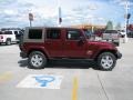 2007 Red Rock Crystal Pearl Jeep Wrangler Unlimited Sahara 4x4  photo #12