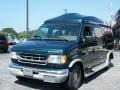 2000 Deep Emerald Green Metallic Ford E Series Van E150 Passenger Conversion  photo #1