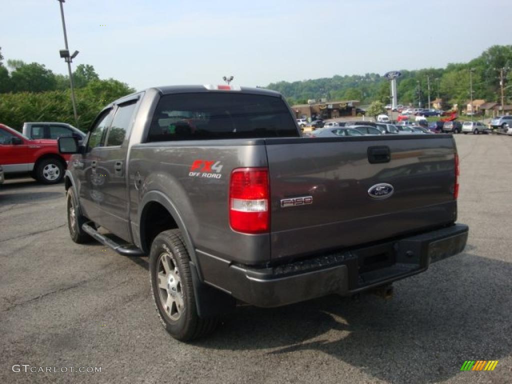 2004 F150 FX4 SuperCrew 4x4 - Dark Shadow Grey Metallic / Black/Medium Flint photo #5