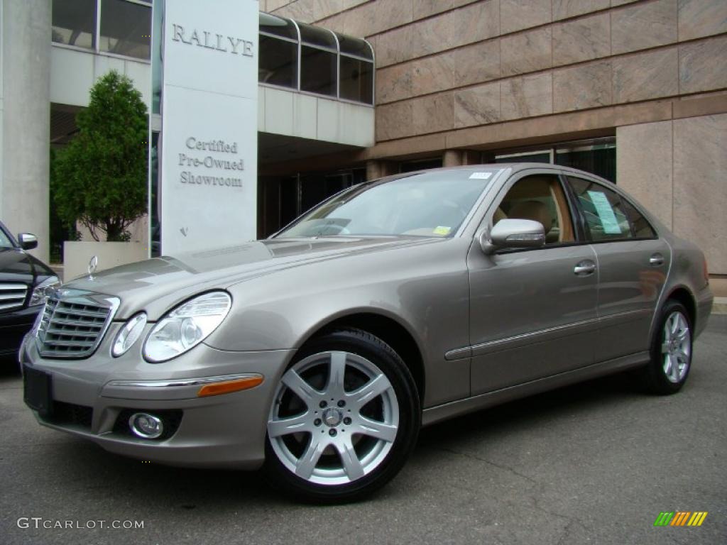 2008 E 350 4Matic Sedan - Pewter Metallic / Cashmere photo #1