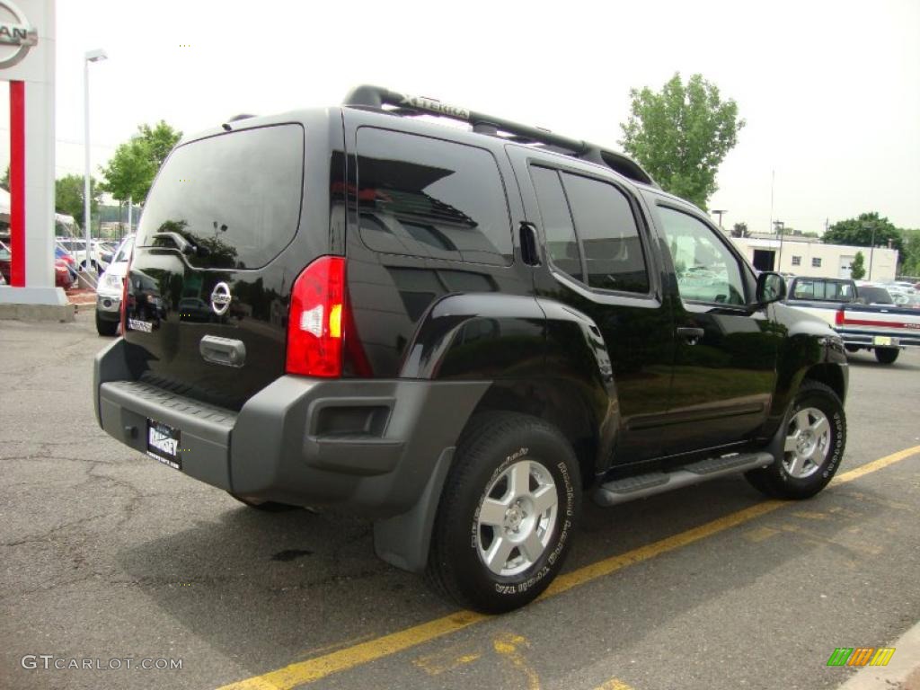 2007 Xterra X 4x4 - Super Black / Steel/Graphite photo #11