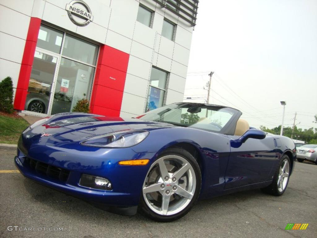 2006 Corvette Convertible - LeMans Blue Metallic / Cashmere Beige photo #1