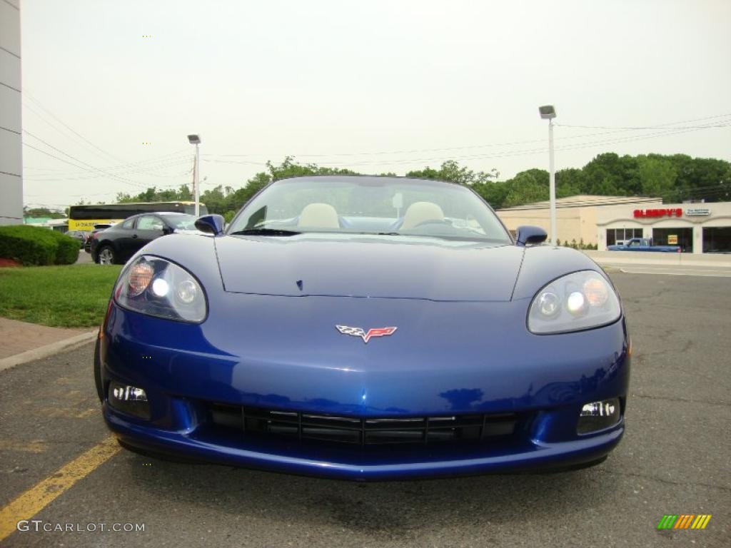 2006 Corvette Convertible - LeMans Blue Metallic / Cashmere Beige photo #2