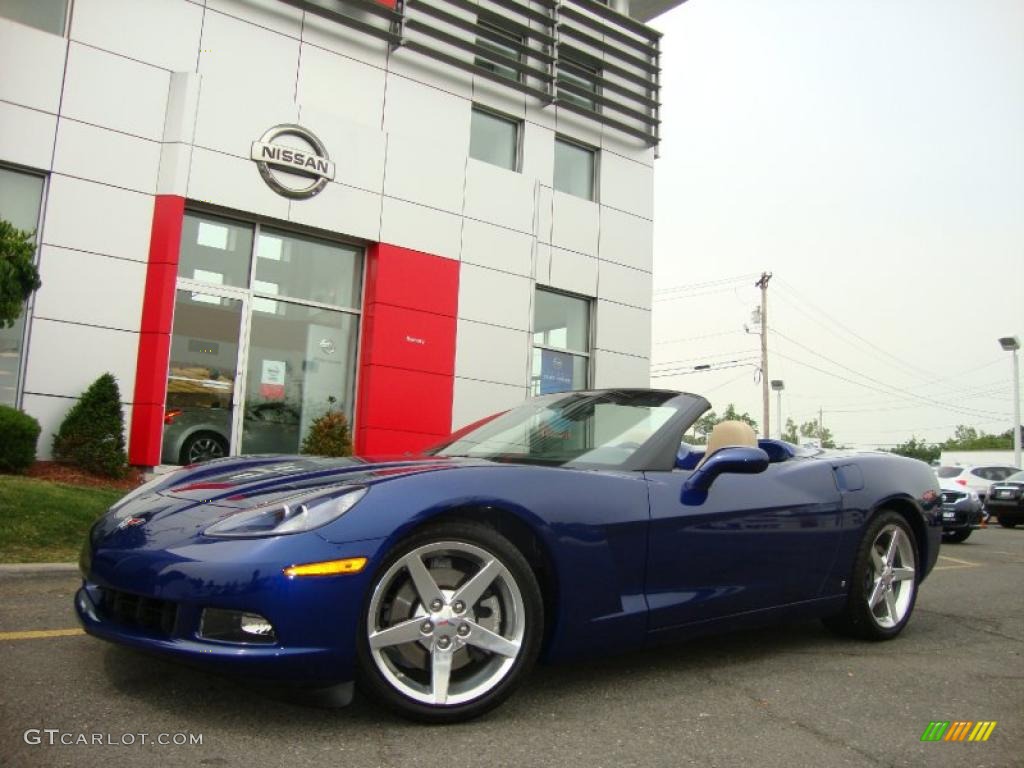 2006 Corvette Convertible - LeMans Blue Metallic / Cashmere Beige photo #5