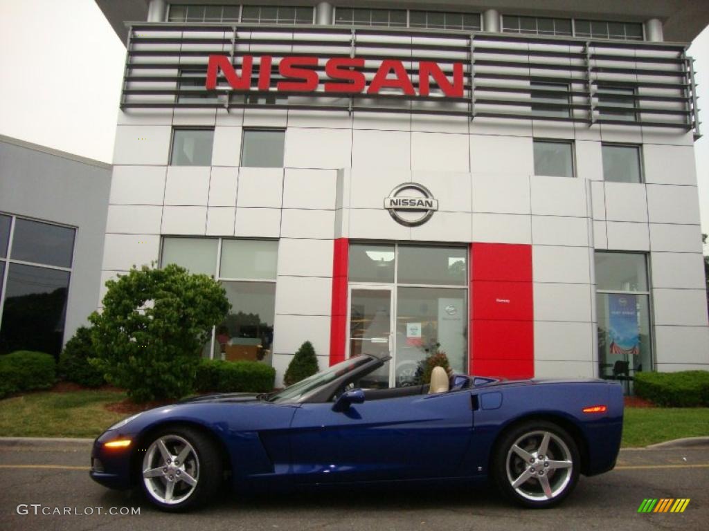 2006 Corvette Convertible - LeMans Blue Metallic / Cashmere Beige photo #6