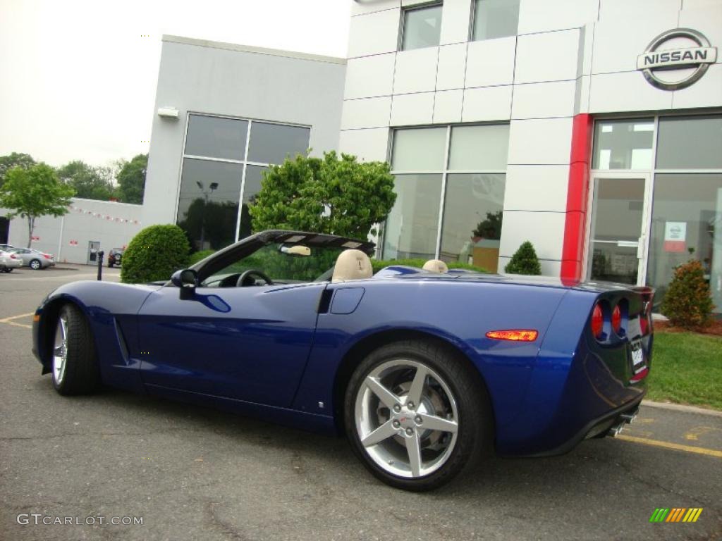 2006 Corvette Convertible - LeMans Blue Metallic / Cashmere Beige photo #7