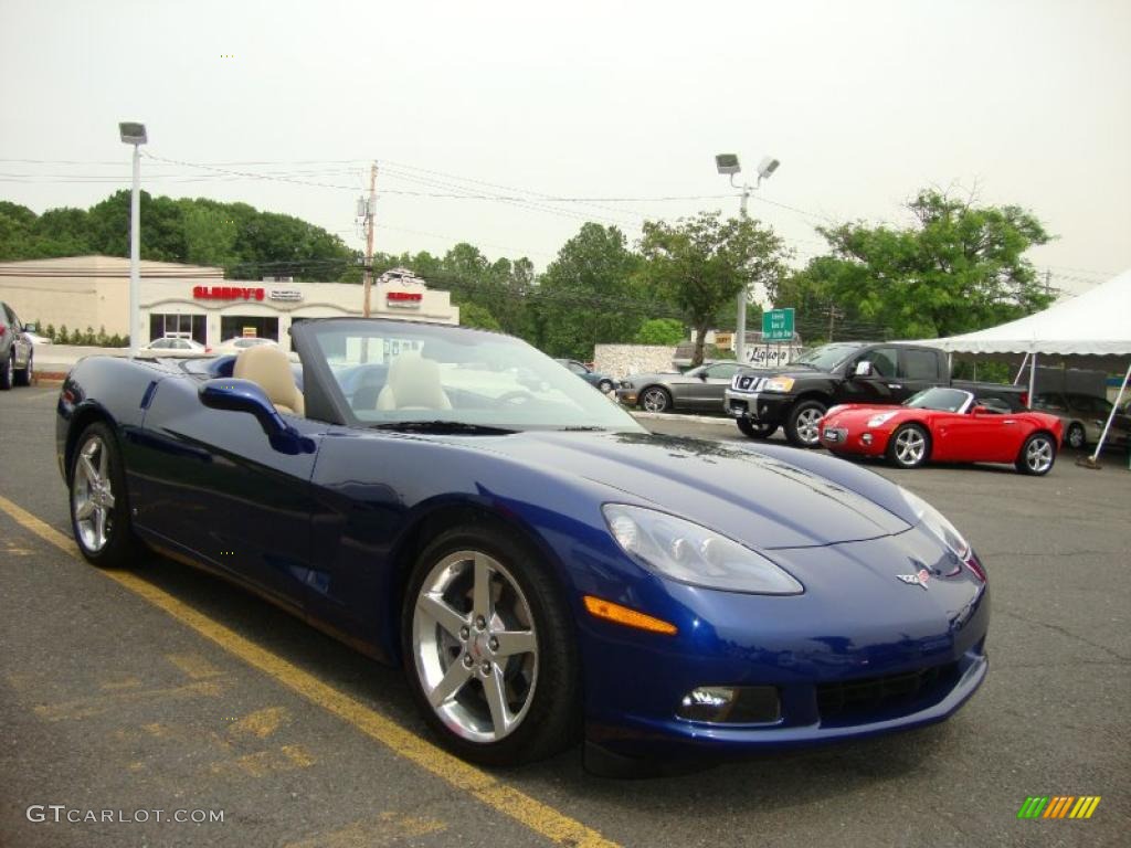 2006 Corvette Convertible - LeMans Blue Metallic / Cashmere Beige photo #14