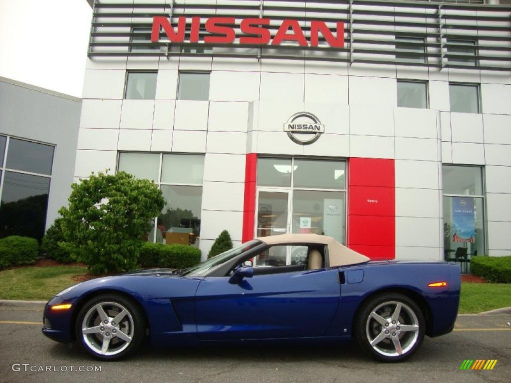 2006 Corvette Convertible - LeMans Blue Metallic / Cashmere Beige photo #19