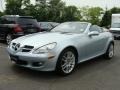 Diamond Silver Metallic 2007 Mercedes-Benz SLK 350 Roadster