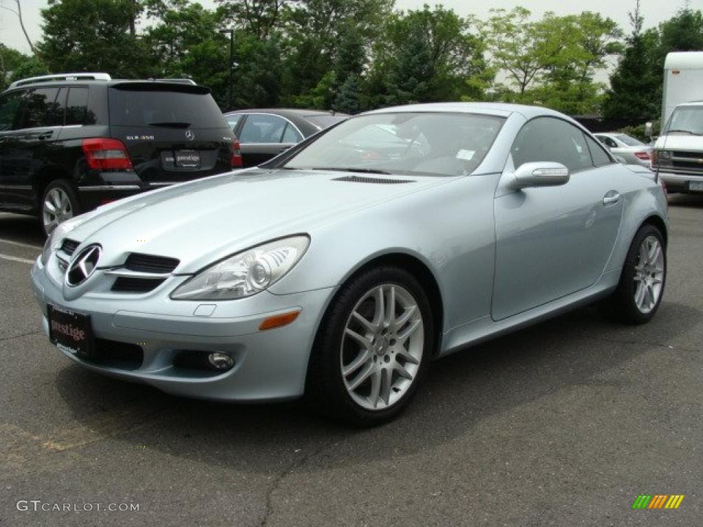 Diamond Silver Metallic 2007 Mercedes-Benz SLK 350 Roadster Exterior Photo #30653677