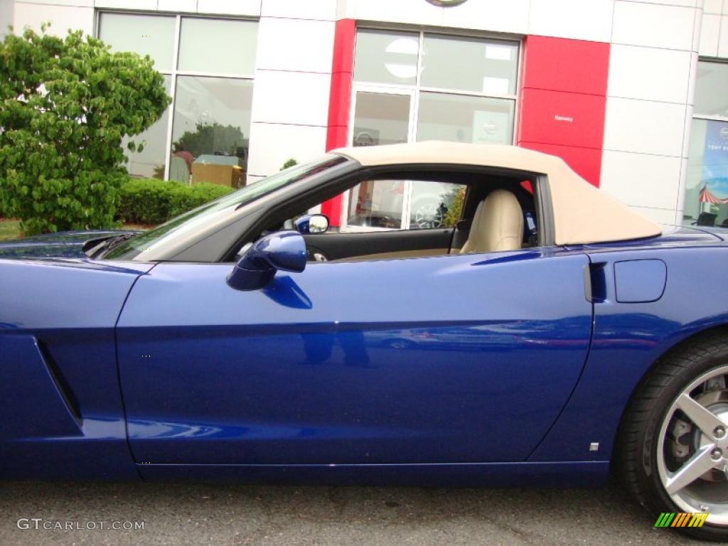 2006 Corvette Convertible - LeMans Blue Metallic / Cashmere Beige photo #28