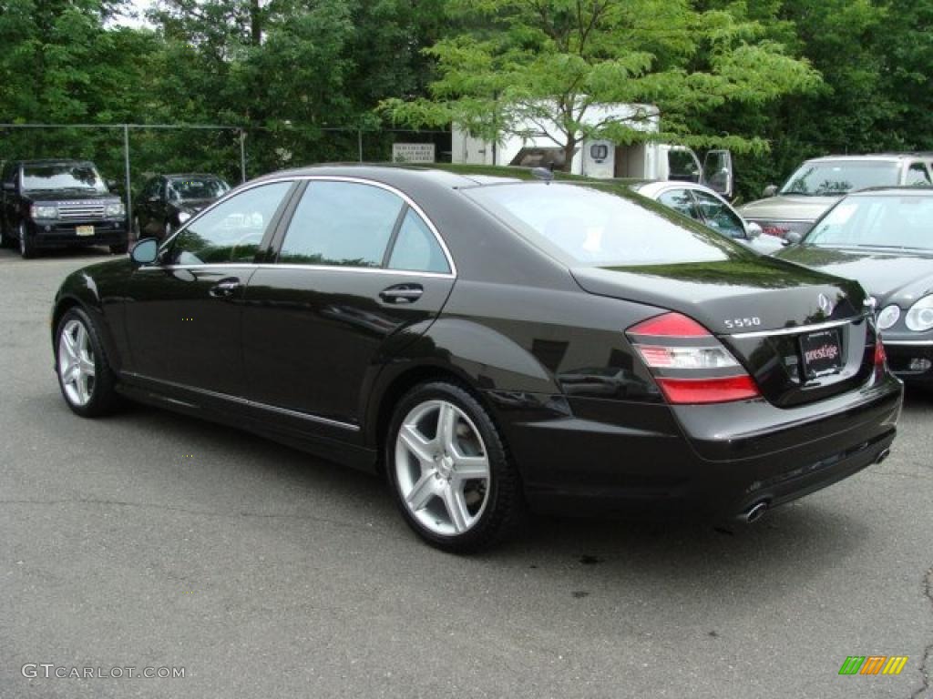 2008 S 550 4Matic Sedan - designo Mocha Black / designo Sand photo #6