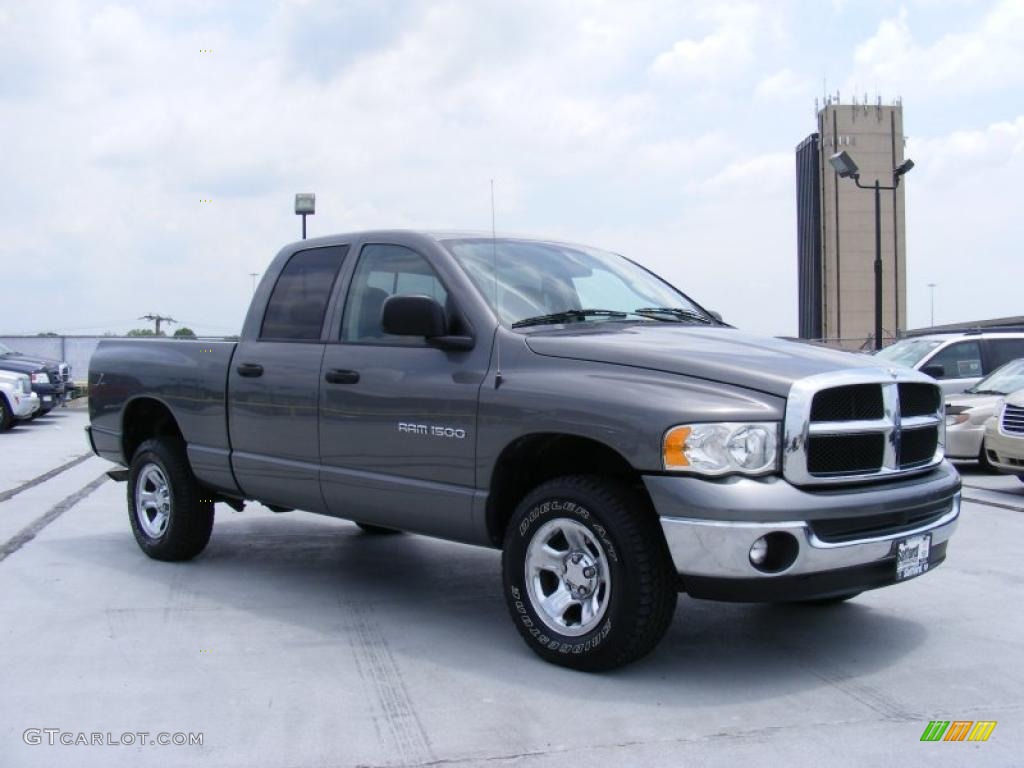 2005 Ram 1500 SLT Quad Cab 4x4 - Mineral Gray Metallic / Dark Slate Gray photo #3