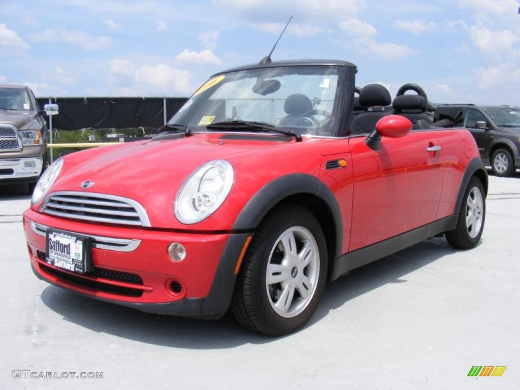 2006 Cooper Convertible - Chili Red / Black/Panther Black photo #1