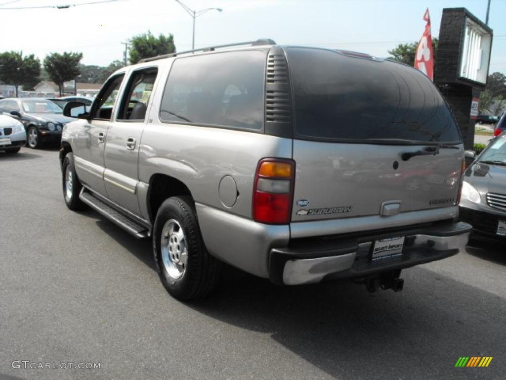 2003 Suburban 1500 LT 4x4 - Light Pewter Metallic / Tan/Neutral photo #6