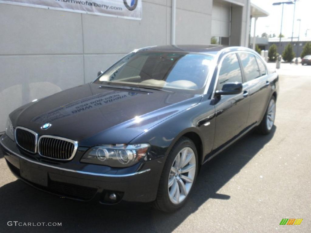 2007 7 Series 750Li Sedan - Monaco Blue Metallic / Black photo #2