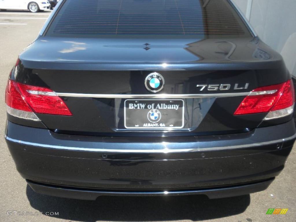 2007 7 Series 750Li Sedan - Monaco Blue Metallic / Black photo #4