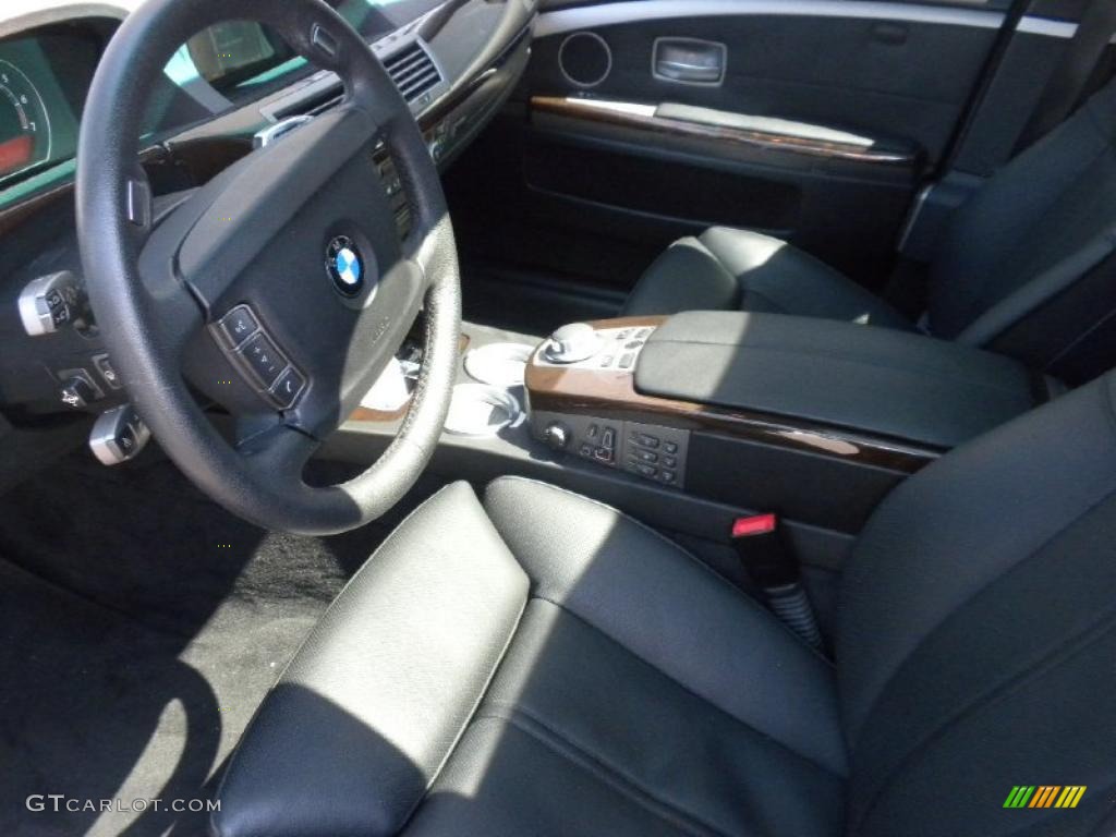 2007 7 Series 750Li Sedan - Monaco Blue Metallic / Black photo #6