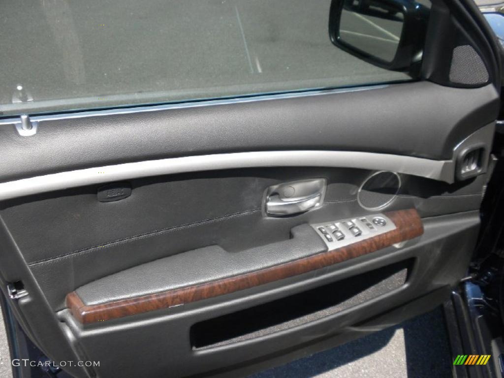 2007 7 Series 750Li Sedan - Monaco Blue Metallic / Black photo #7