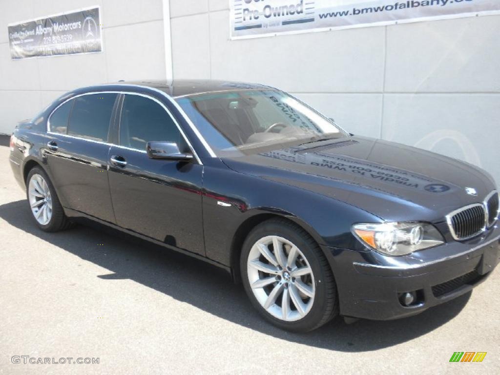 2007 7 Series 750Li Sedan - Monaco Blue Metallic / Black photo #26