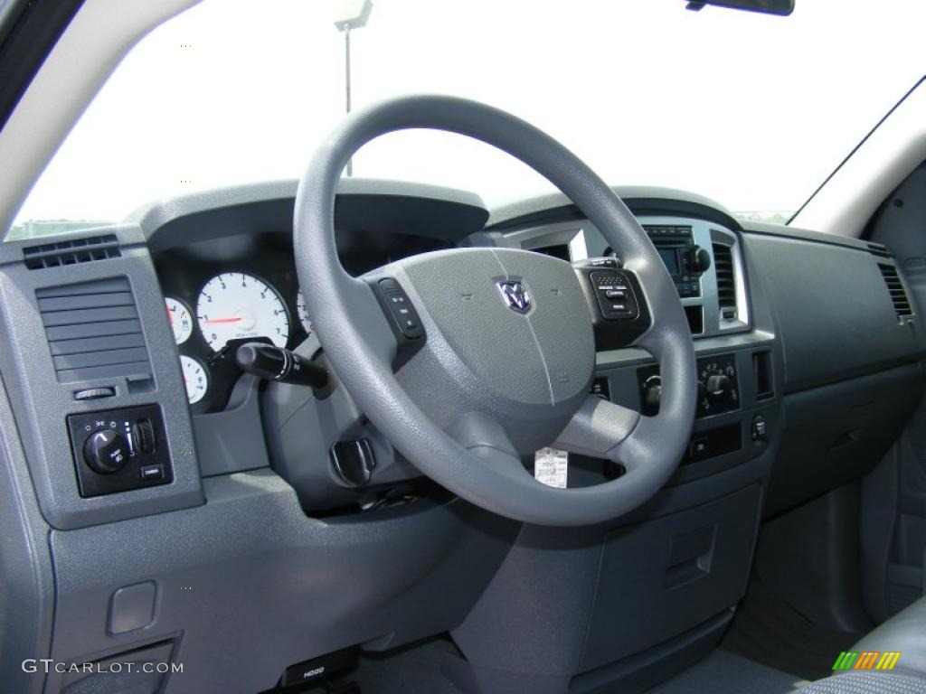 2008 Ram 1500 Big Horn Edition Quad Cab 4x4 - Brilliant Black Crystal Pearl / Medium Slate Gray photo #13