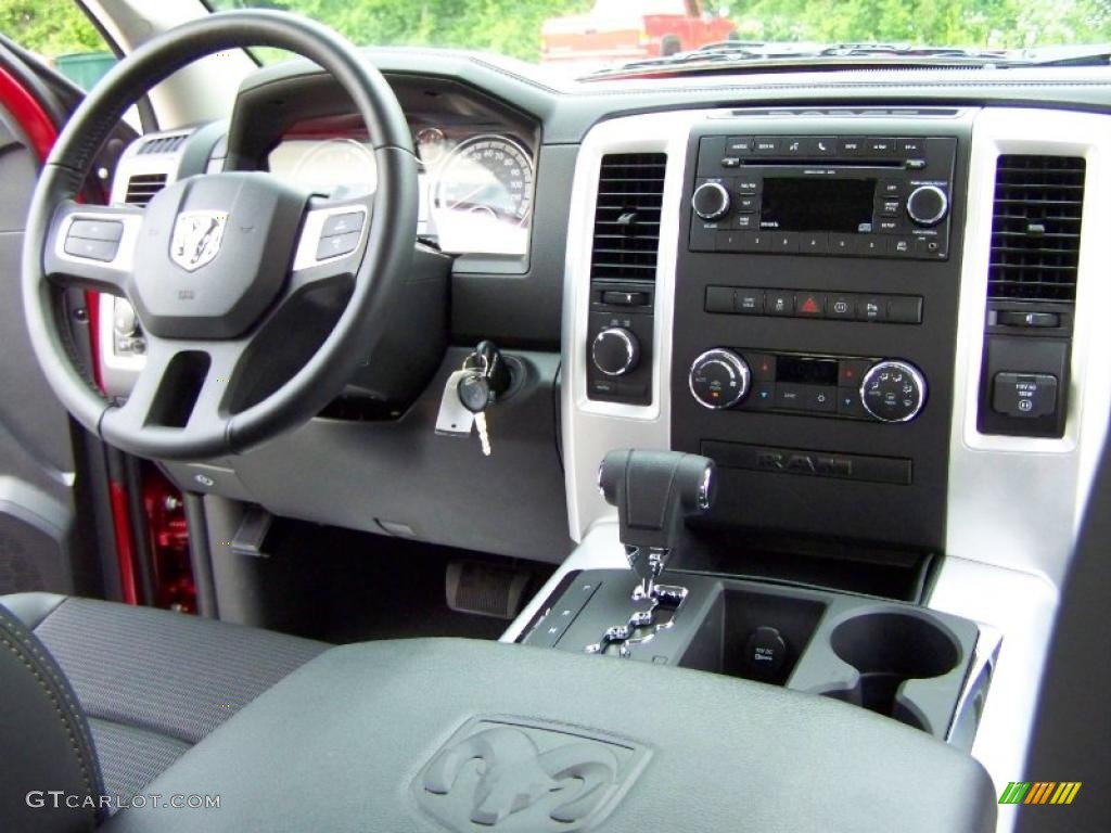 2010 Ram 1500 Sport Quad Cab 4x4 - Inferno Red Crystal Pearl / Dark Slate Gray photo #14
